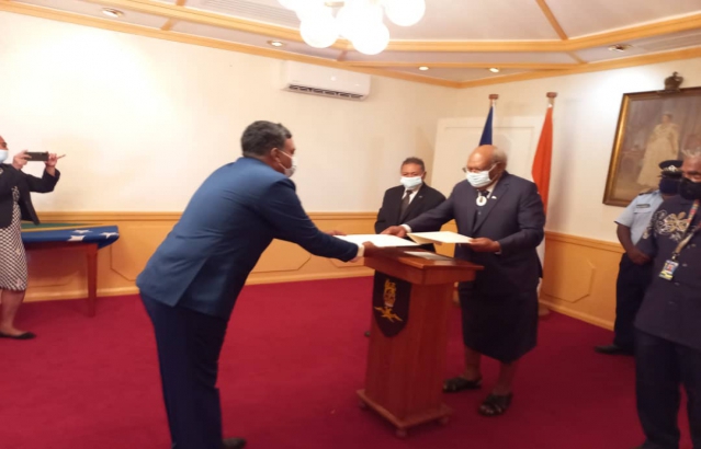 High Commissioner Inbasekar Sundaramurthi presented credentials to Acting Governor General in Government House in Honiara, Solomon Islands on 20.06.2022