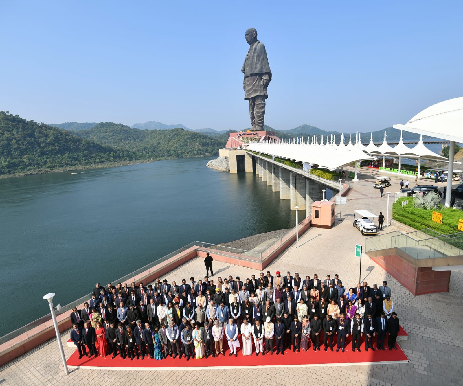 Hon’ble PM addressed 10th India’s Heads of Mission conference attended by HC Inbasekar S. LIFE event launched by PM in presence of UNSG Guterres, attended by HOMs in front of Statue of Unity, Kevadia, Gujarat on October 20, 2022.