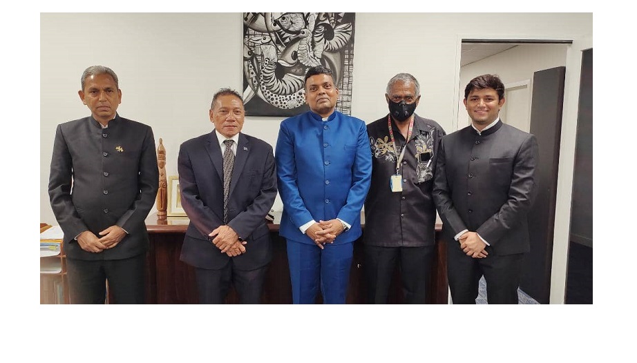 The High Commissioner Shri Inbasekar S. met with the Acting Foreign Minister Mr. Peter Shanel & Secretary to the Prime Minister Dr. Jimmie Rodgers and discussed the bilateral issues. 