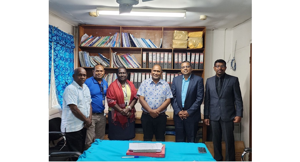  HC Inbasekar S met the Health Minister of Solomon Islands Dr. Culwick Togamana and Health Permanent Secretary Ms. Pauline McNeill in Honiara on February 07, 2023.