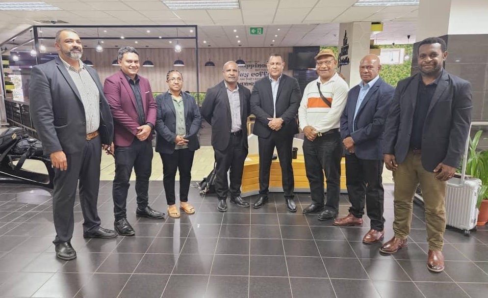 Electoral Commr of PNG Mr Simon Sinai, Minister for Admin Services Mr Richard Masere left for Delhi to attend Int'l Election Visitors program by Election Commission of India to observe Indian General elections & visit UIDAI to understand world's largest biometric card system. May 2, 2024
